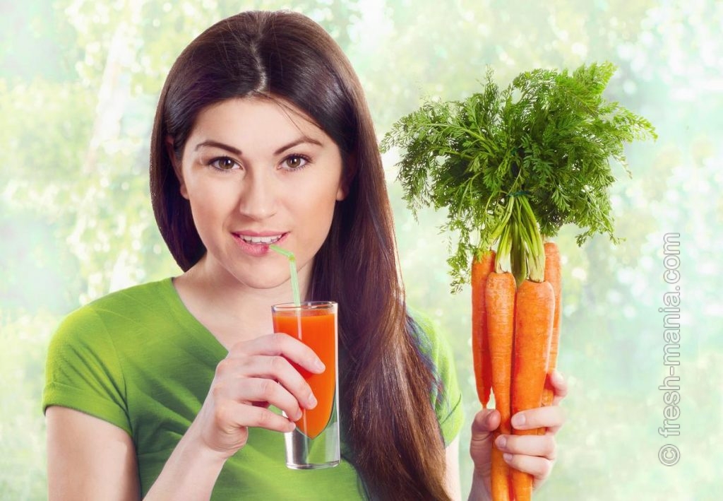 Морковный сок – “солнце в стакане”