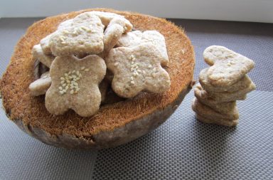 Постное печенье с кокосовой стружкой